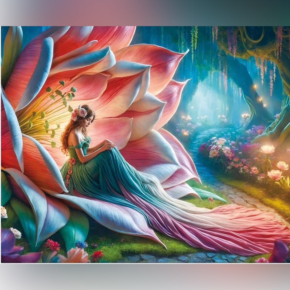 Puzzle 1000 pieces Fantasy Flower Fairy Dress